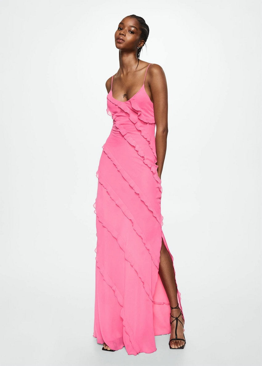 Adrienne Elegant Dress with Ruffles - Elena Harper