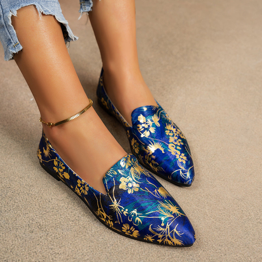 Women's Ballerinas in Modern Leopard Print EB