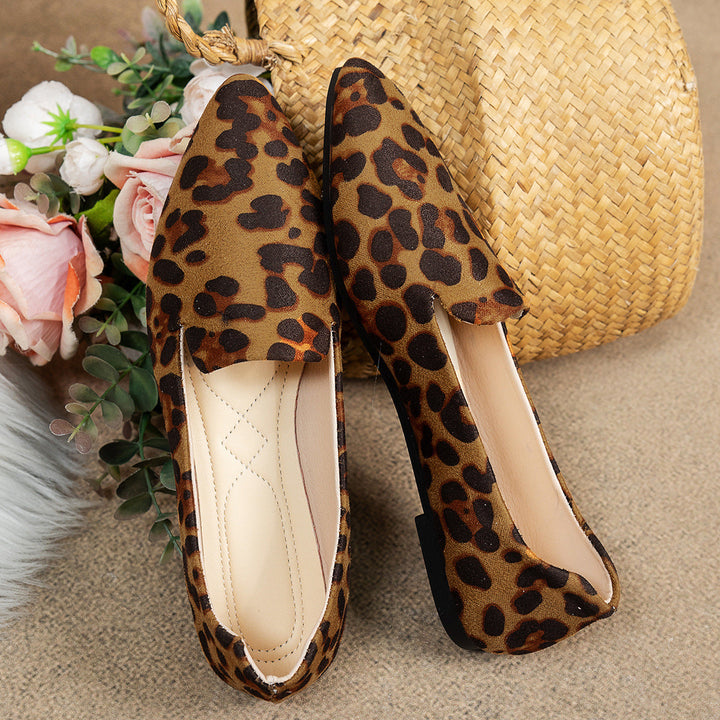 Women's Ballerinas in Modern Leopard Print EB