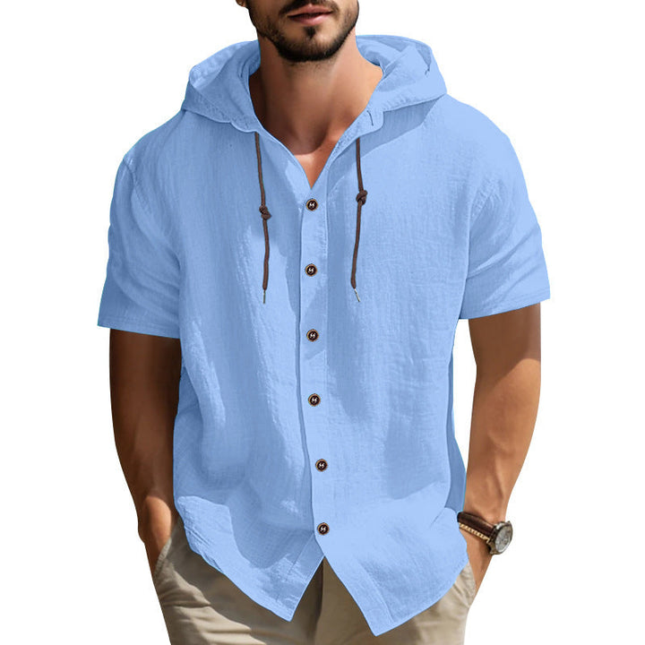 ELENA HARPER™  |  SUMMER HOODED SHIRT FOR MEN