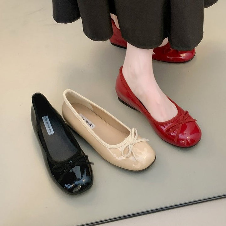 Ladies' Ballerinas with Decorative Bow Application and Comfortable Footbed EB
