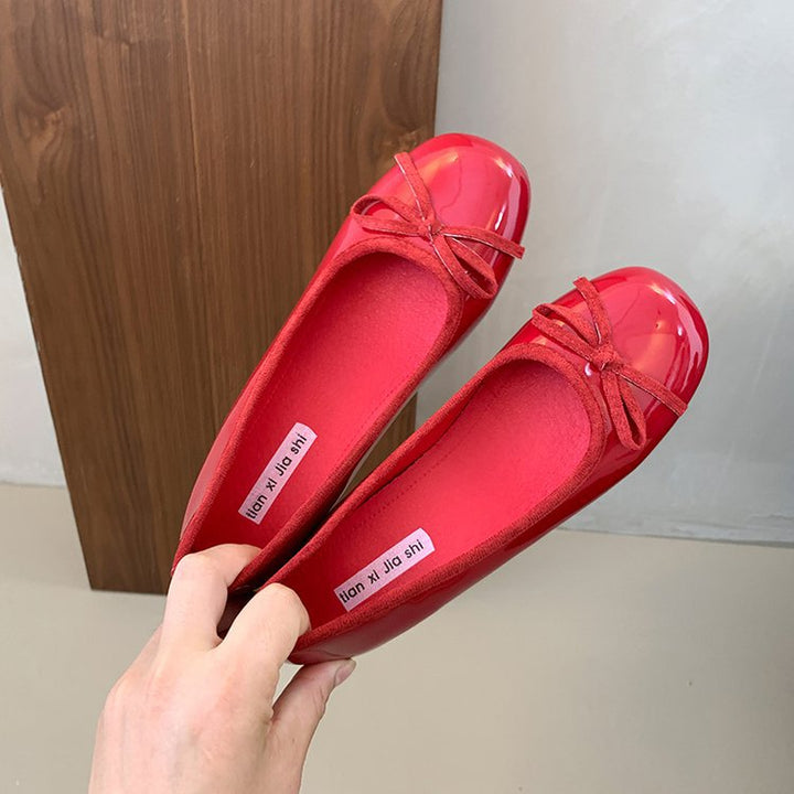 Ladies' Ballerinas with Decorative Bow Application and Comfortable Footbed EB
