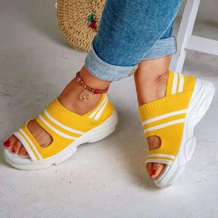 Women's Breathable Casual Sandals with Elastic Straps EB