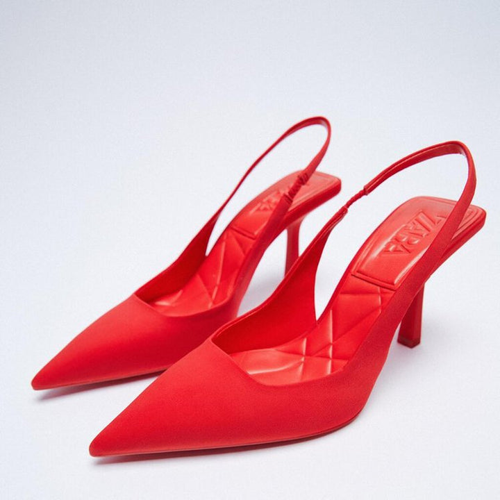 Women's Elegant Slingback Pumps with Modern Heel Design