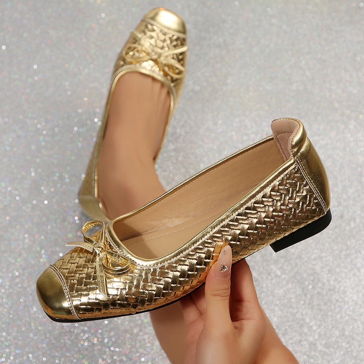 Ladies' Ballerinas Made of Luxurious Woven Upper Material with Comfortable Footbed EB