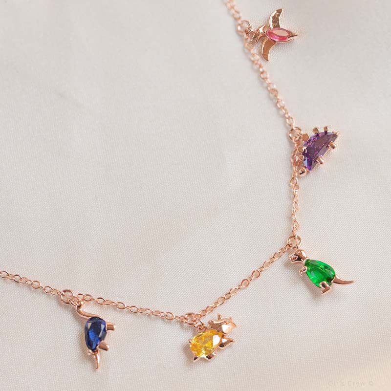 Colored Pendant Necklace