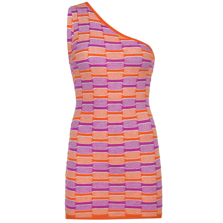Women's Asymmetrical Top with Creative Pattern EB