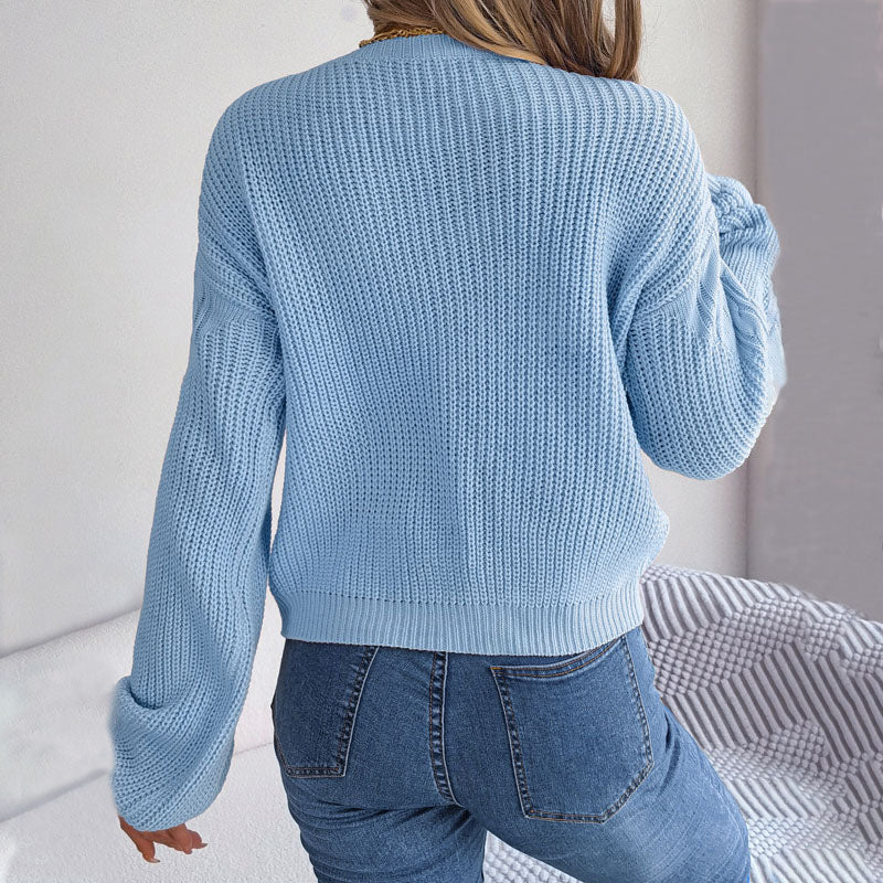 Casual Pullover in Twisted Knit