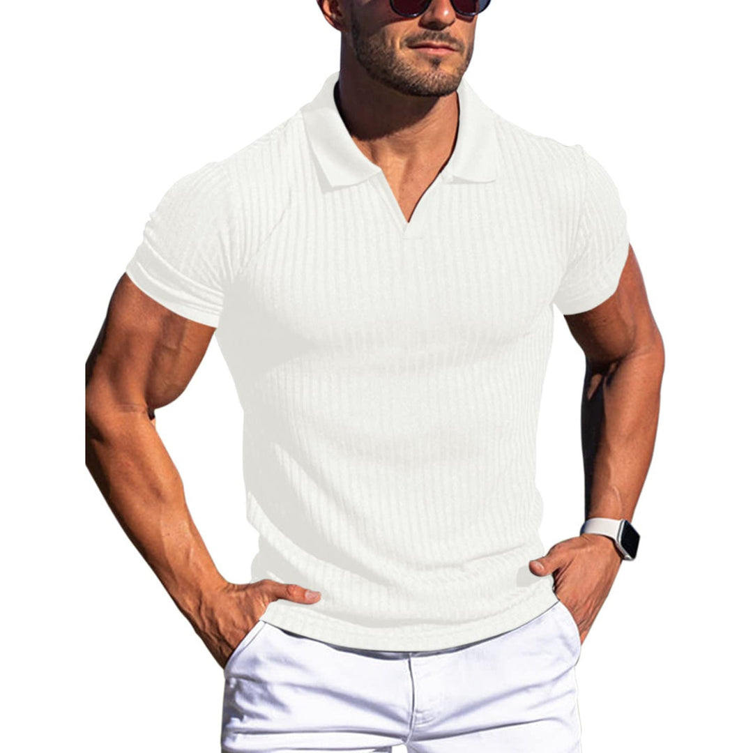 Men's Structured Short Sleeve Polo Shirt - Effortless Style