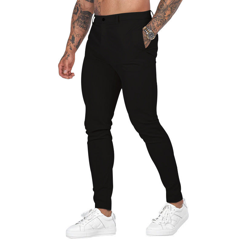 Men's Slim-Fit Stretch Chinos - Casual & Formal Trousers