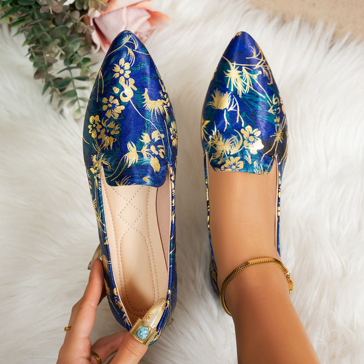 Women's Ballerinas in Modern Leopard Print EB