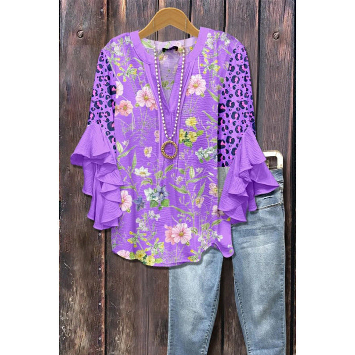 BLOUSE WITH RUFFLES FOR WOMEN