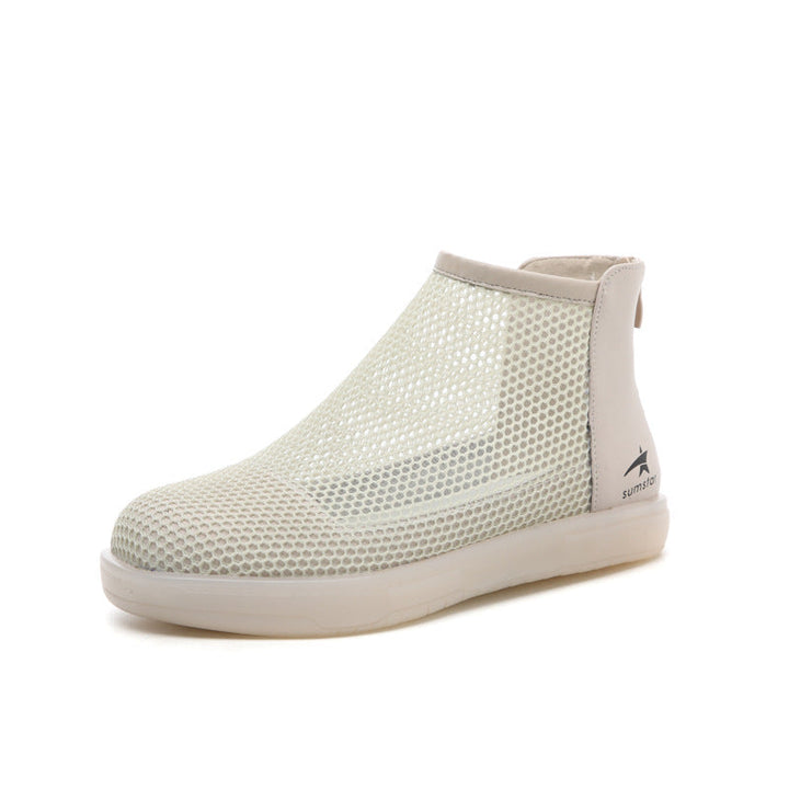 Women's Breathable Mesh Ankle Boots with Non-Slip Sole EB