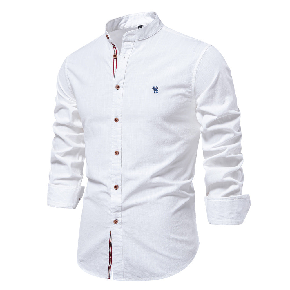 ELENA HARPER™  |  MENS MANDARIN COLLAR SHIRT