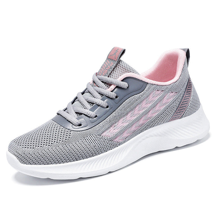 Women's Breathable Sports Sneakers with Flexible Knit Design EB