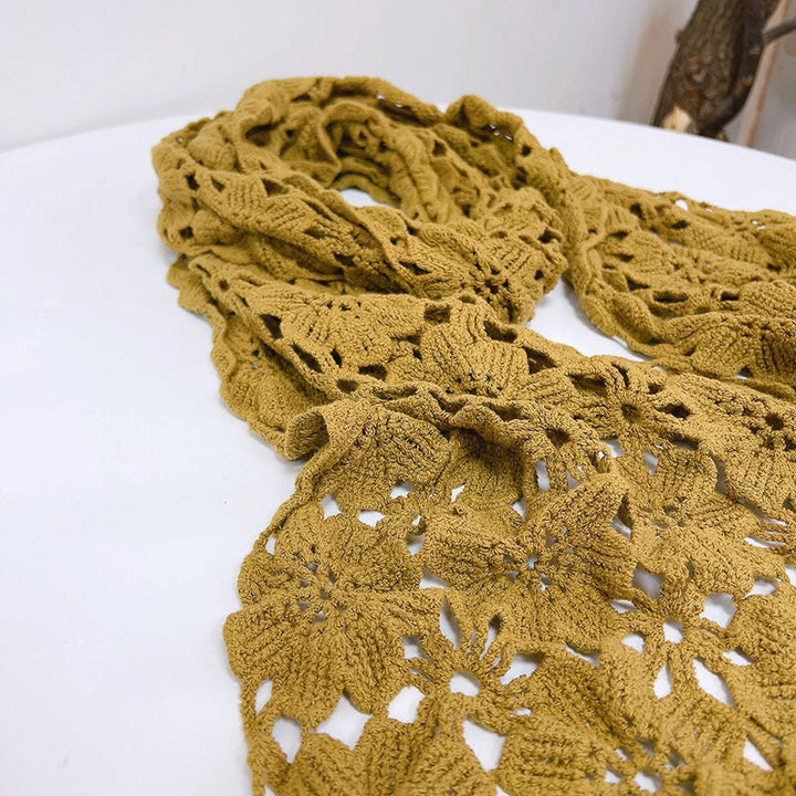 Casual Flower Hollow Scarf