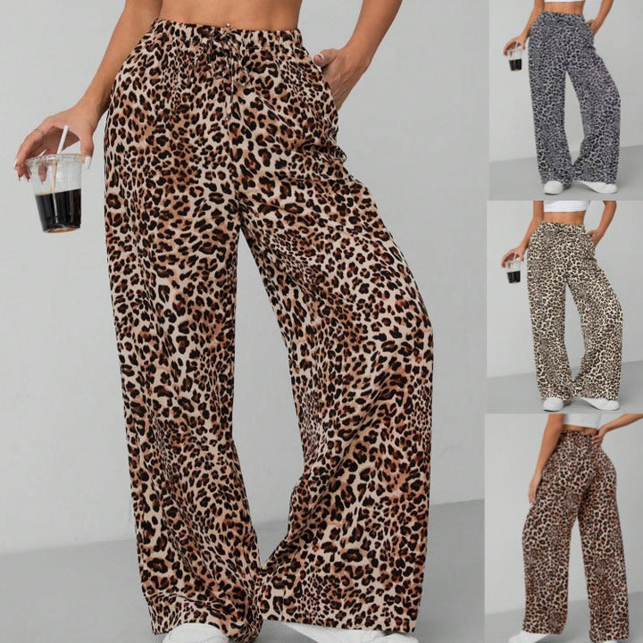 Women's Loose Fit Wide Leg Pattern Pants – Effortless Style & Comfort