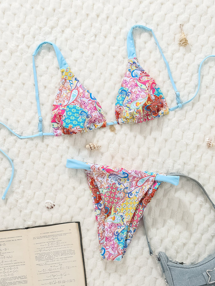 Damen Bikini-Set mit floralem Design EB
