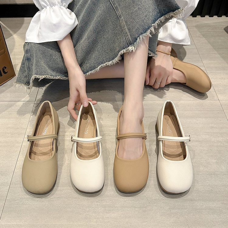 Ladies' Ballerinas with Adjustable Strap and Comfort Sole EB