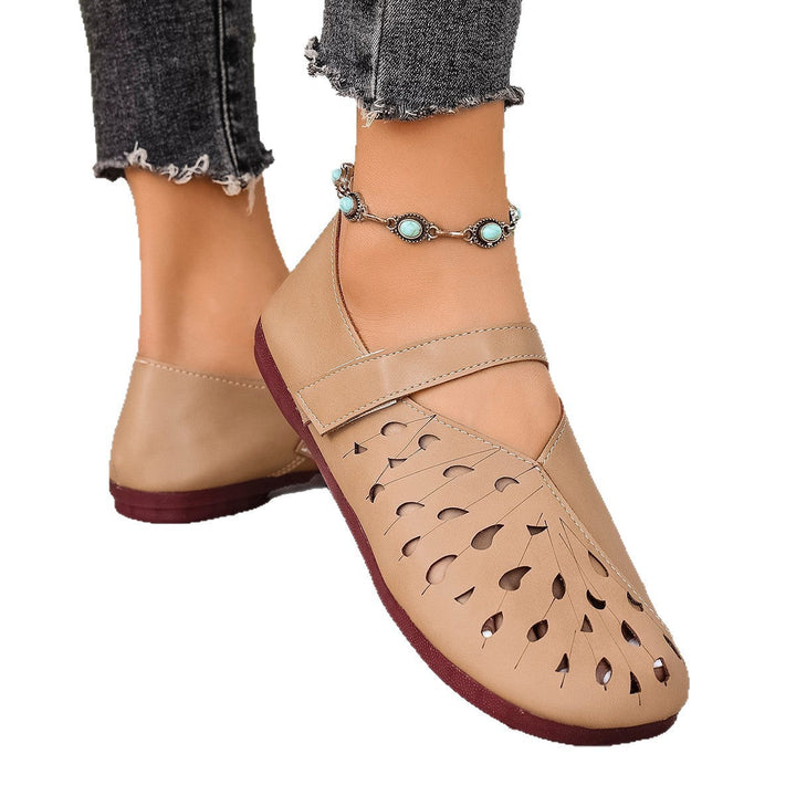 Women's Comfortable Slip-On Sandals with Perforated Design EB