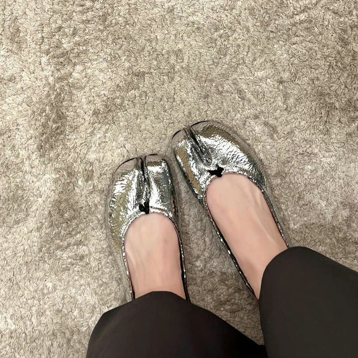 Ladies' Ballerinas with Decorative Bow Application EB