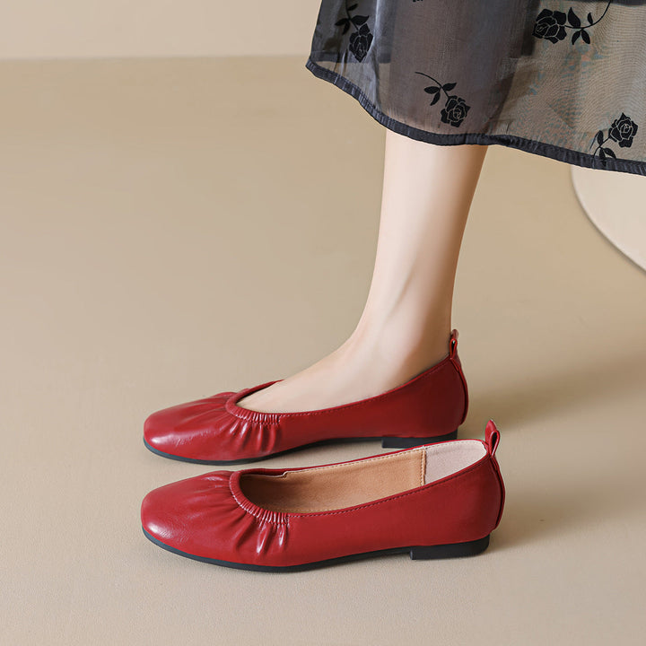Ladies' Ballerinas with Subtle Pleats EB