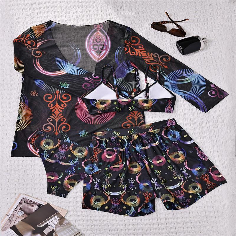 Women's Bikini Set with Fashionable Kimono – Maréssa