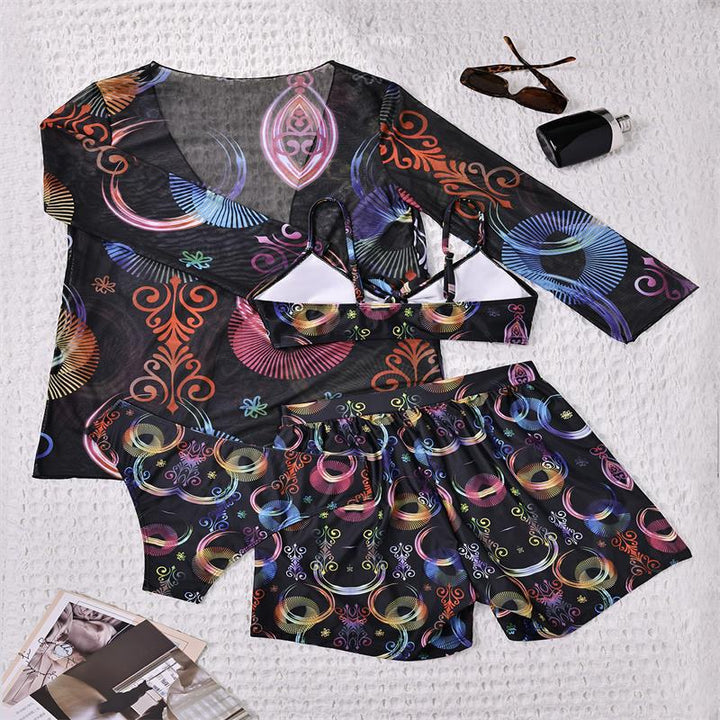 Women's Bikini Set with Fashionable Kimono – Maréssa