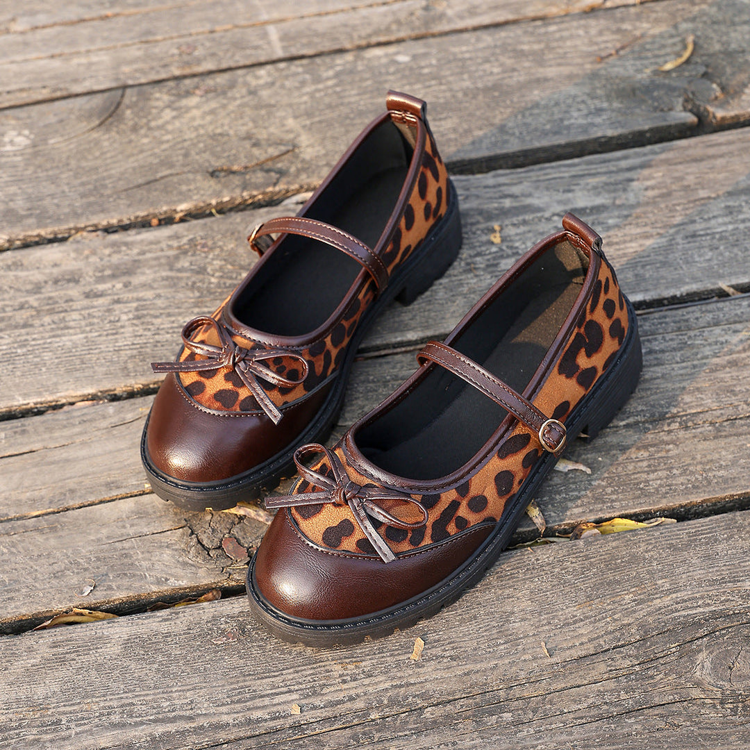 Ladies' Ballerinas in Modern Leopard Design EB