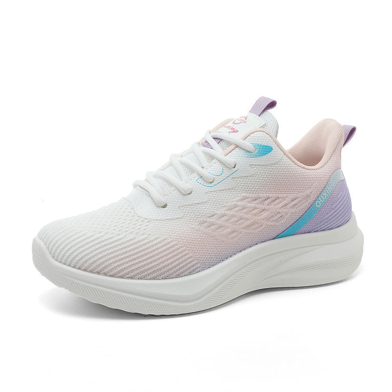 Women's Breathable Running Sneakers with Elastic Lining and Cushioning Sole EB