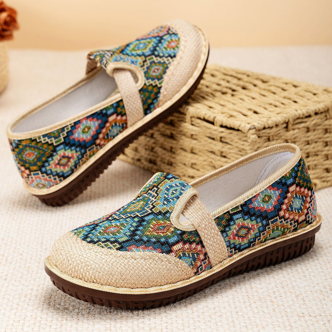 Ladies Comfortable and Stylish Slippers with Colorful Pattern EB