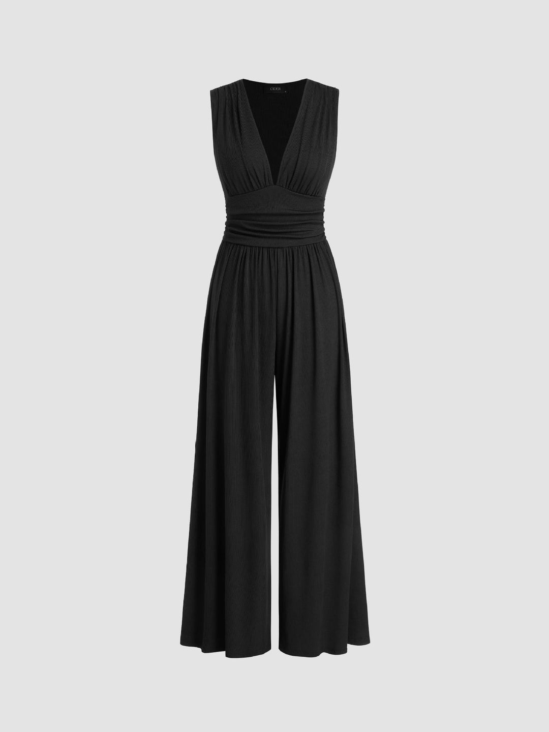 Charity Elegant Sleeveless Wide-Leg Jumpsuit - Elena Harper