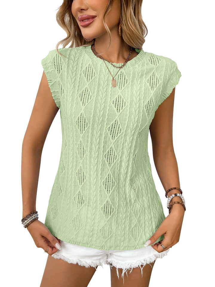 DELICE Lightweight Knit Chic Tee - Elena Harper