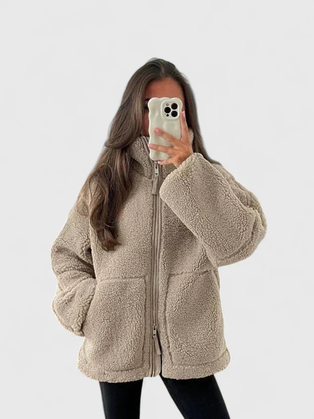 BROOKE – COZY SHERPA ZIP JACKET