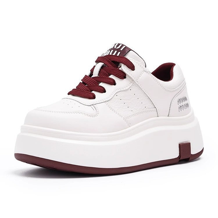 Women's Chunky Sneakers with High Platform and Breathable Upper Material Structure – Névara