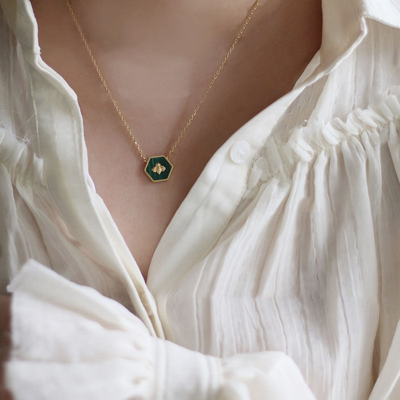 Vintage Necklace with Bee Pendant