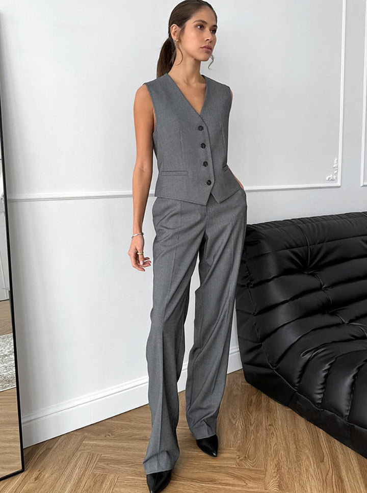 Pam - Elegant Casual Jacket and Pant Set