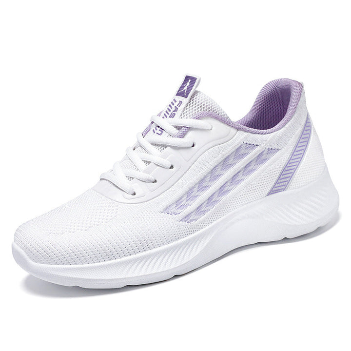 Women's Breathable Sports Sneakers with Flexible Knit Design EB