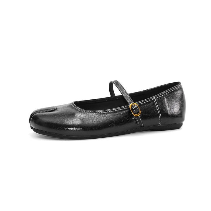 Ladies' Ballerinas with Shimmering Effect and Elegant Strap EB
