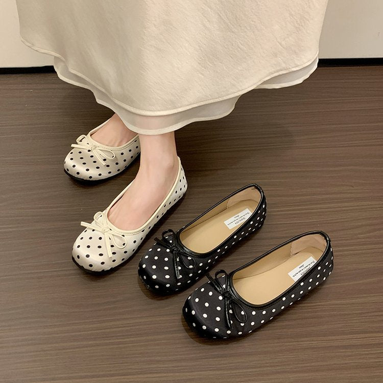 Women's Ballerinas with Playful Polka Dot Pattern EB