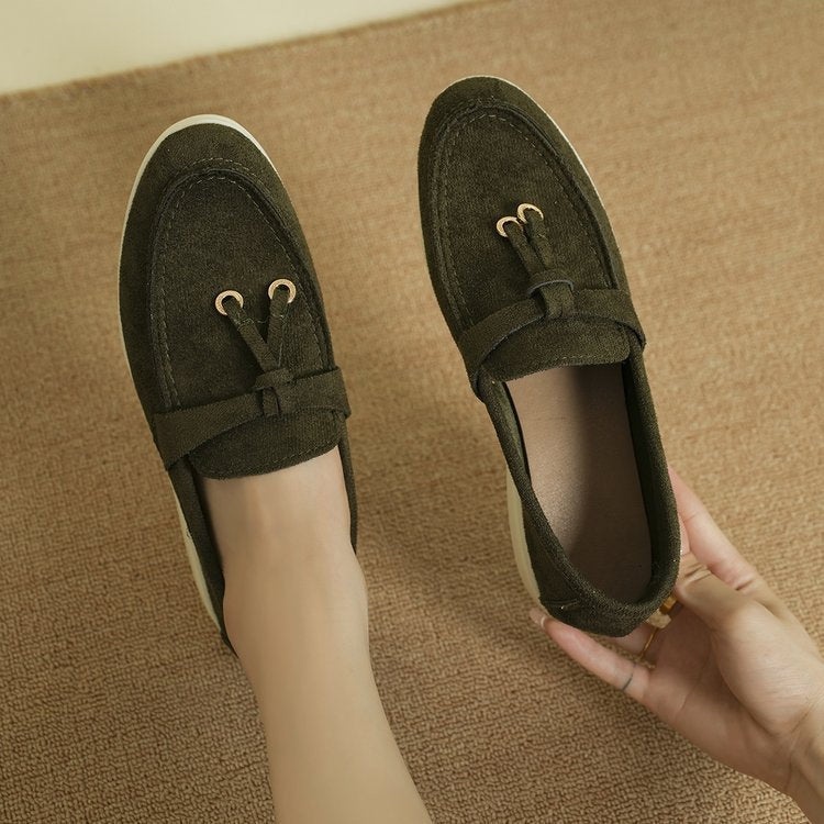 Women's Comfortable Slippers with Elegant Lacing Detail and Breathable Sole EB