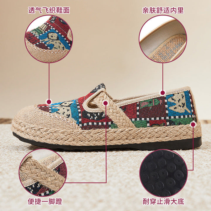 Ladies' Comfortable and Stylish Slippers with Colorful Pattern Mix EB