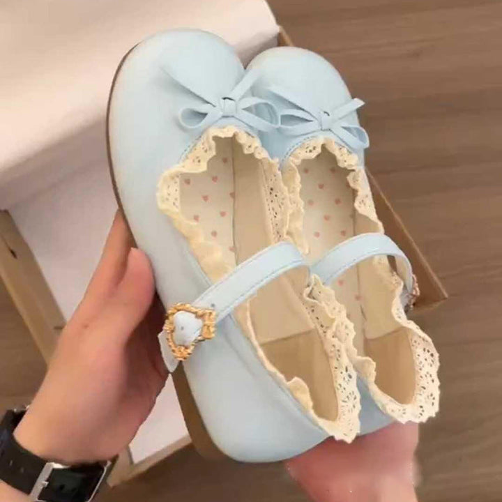 Ladies' Ballerina Shoes with Elegant Strap Detail and Comfortable Sole EB