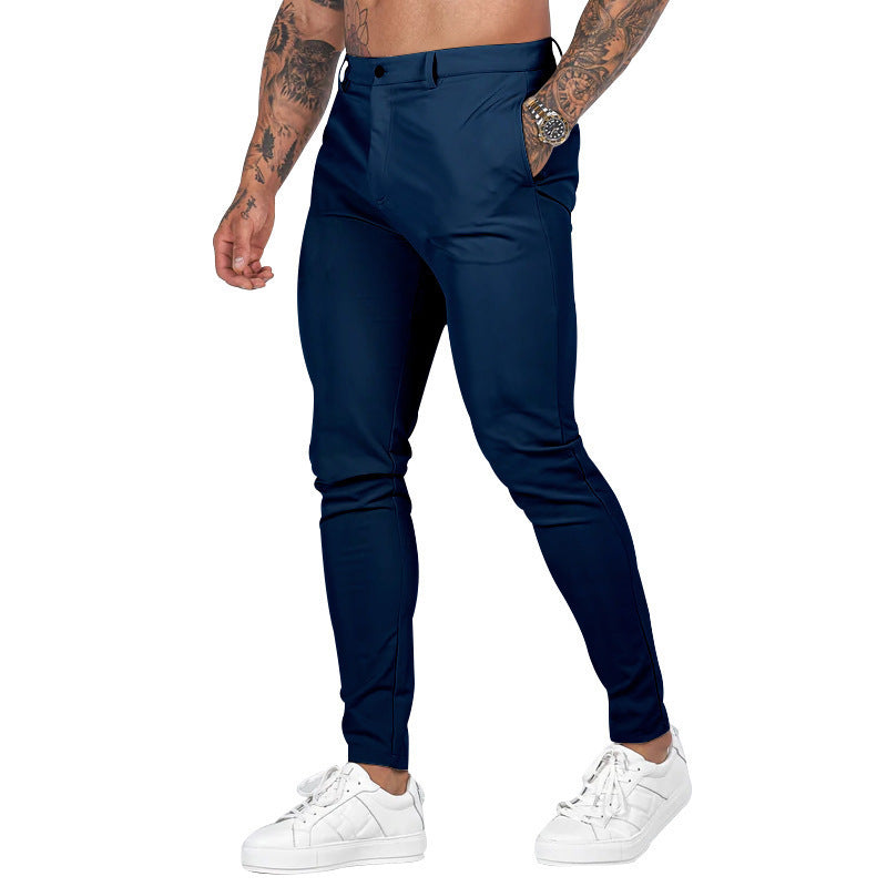 Men's Slim-Fit Stretch Chinos - Casual & Formal Trousers