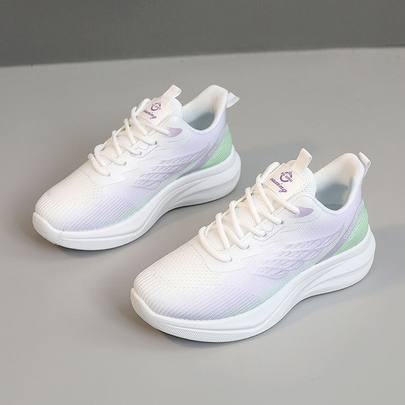 Women's Breathable Running Sneakers with Elastic Lining and Cushioning Sole EB