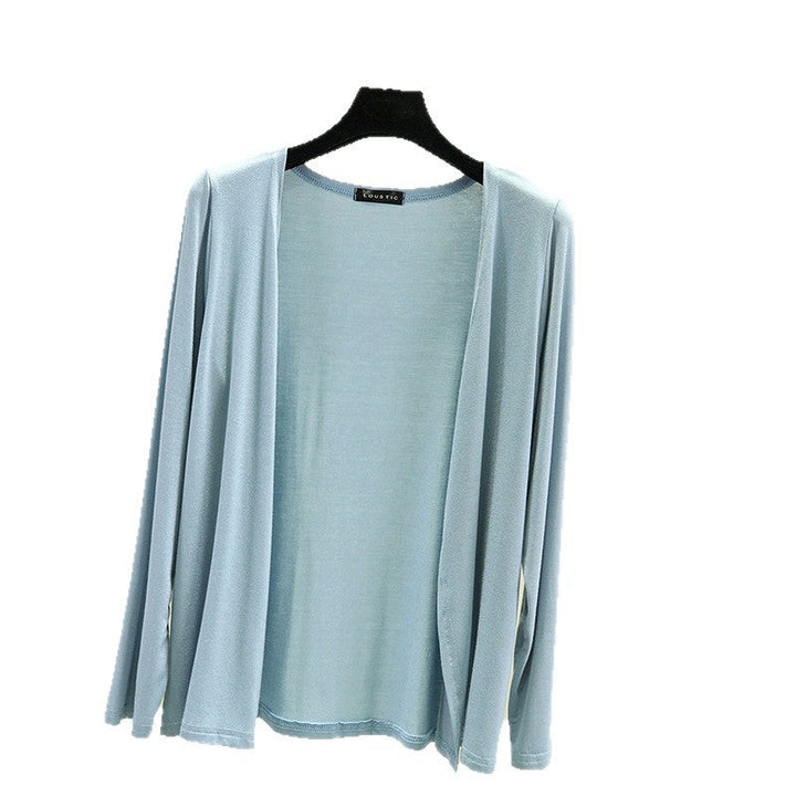 Women's Lightweight Open Front Long Sleeve Cardigan