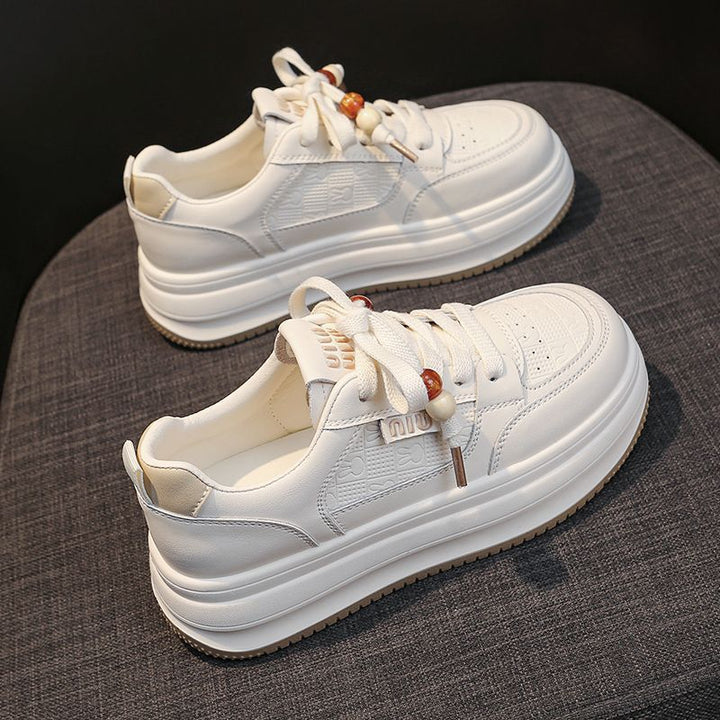 Women's Chunky Platform Sneakers with Unique Lacing System – Névara