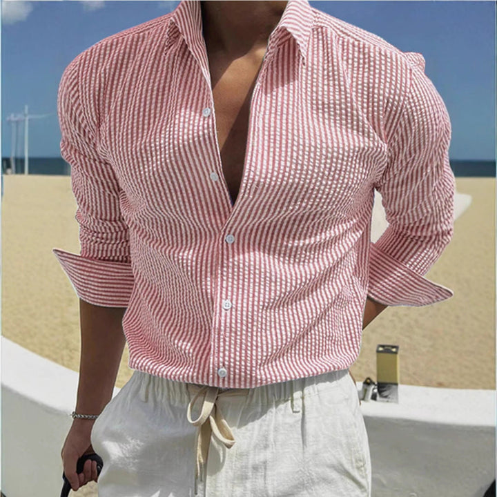 ELENA HARPER™  |  STRIPED WORK SHIRT FOR MEN