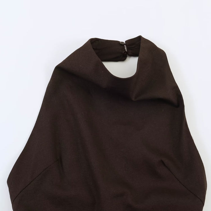 Women's Asymmetrical Dress with High-Quality Material EB