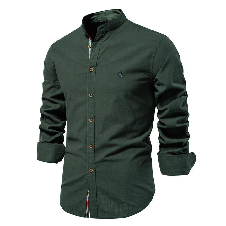 ELENA HARPER™  |  MENS MANDARIN COLLAR SHIRT